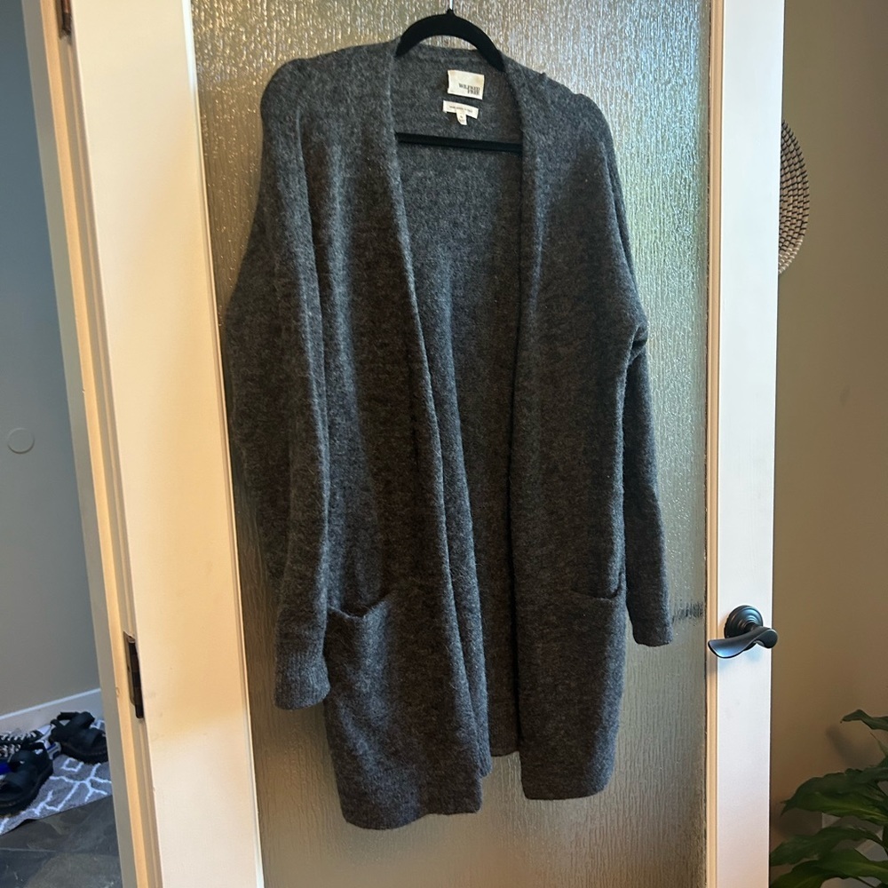 Wilfred Free (Aritzia) Dark Grey Cardigan Sweater